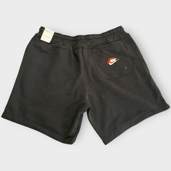 Nike Essentials French Terry Swoosh Shorts DR9119-010 Black New Mens size M New - Picture 6 of 9